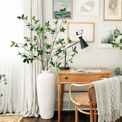 Krissing 2Pcs Artificial Greenery Stems for Home Office Decor
