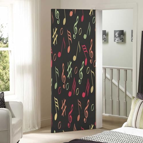 Susiyo Multicolored Handprint Halloween Door Cover 32x79 in