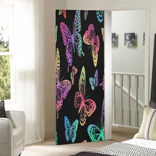 Susiyo Glowing Butterfly Halloween Door Cover