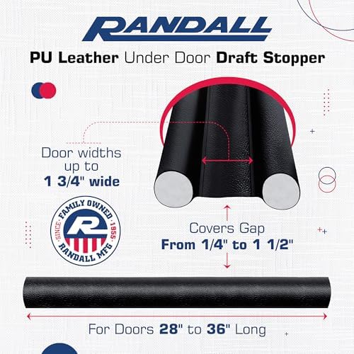 Randall Manufacturing Extreme Draft Stopper 36 Black