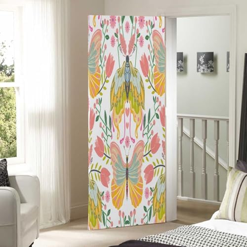 Susiyo Butterfly Halloween Door Cover 32x79 in