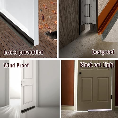 Door Draft Stopper Bottom Seal 39 Inch Soundproof Winter Cold Blocker