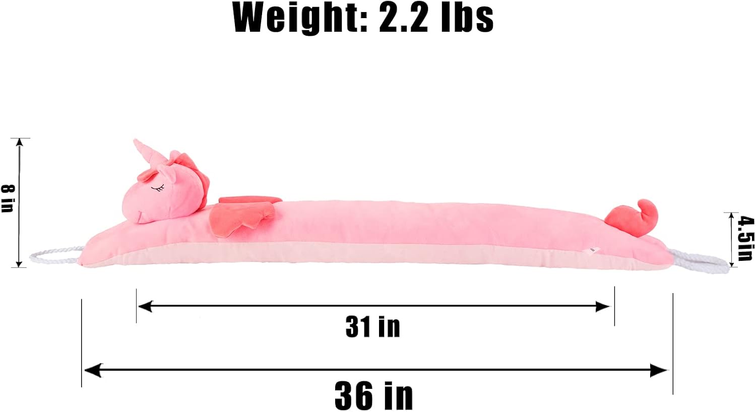 Estimber Under Door Draft Stopper Unicorn Decor 36 Inch