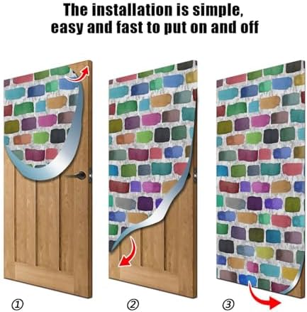 Susiyo Halloween Door Cover 32x79 Inches Stretch Fabric