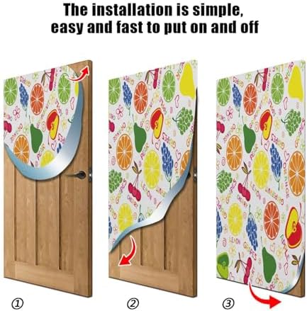 Susiyo Colorful Fruit Lemon Halloween Door Cover