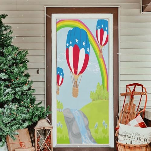Susiyo Hot Air Balloons Halloween Door Cover