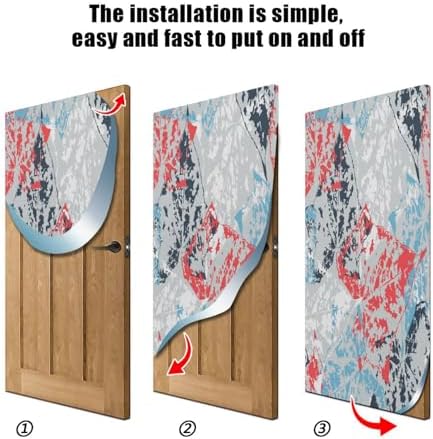 Susiyo Colorful Leaves Halloween Door Cover 32x79in
