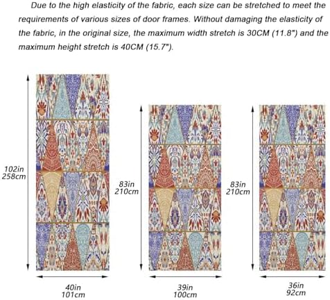 Susiyo Colorful Patchwork Halloween Door Cover