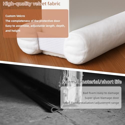 Amugret Thin Draft Stopper for Door Bottom 30 to 36 Fit