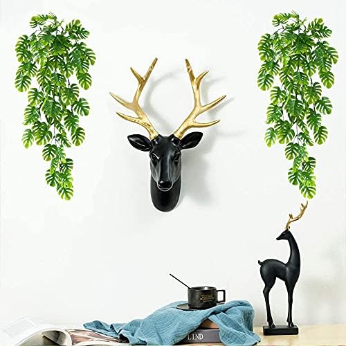 PASYOU Artificial Hanging Plants Fake Monstera Vines for Home Decor