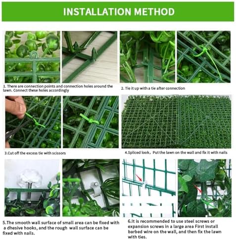 Artificial Ivy Wall Panels for Privacy Decor