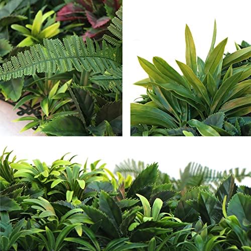 ULAND 40x40 Artificial Greenery Hedge Wall Decor