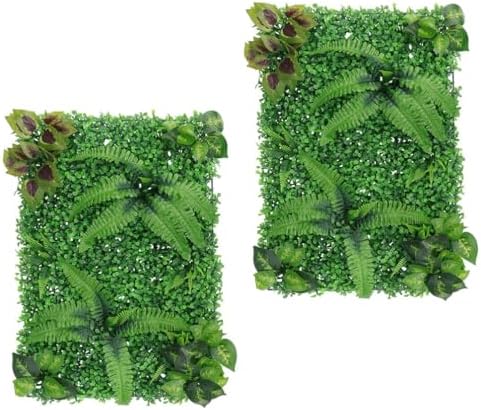 Artificial Plant Wall Panels 2pcs Realistic Hedge for Outdoor Decor Wedding Home
