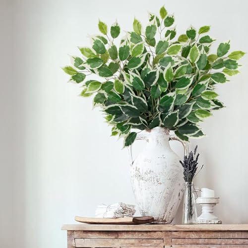 12PCS Ficus Artificial Branches 24 Greenery Decor
