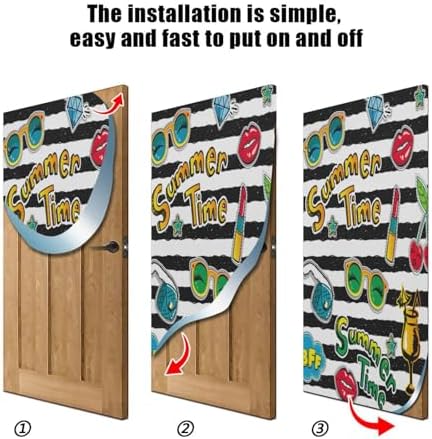 Susiyo Halloween Door Cover for Home Party Decor 32x79 in