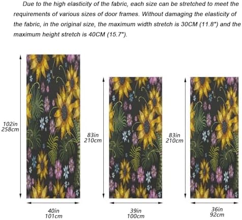 Susiyo Christmas Door Cover Decor 32x79 in