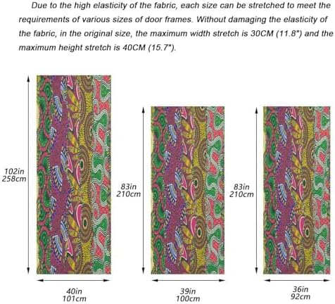 African Style Fabric Patchwork Halloween Door Cover