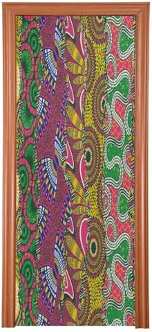 African Style Fabric Patchwork Halloween Door Cover