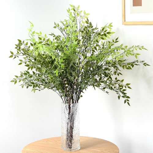 Giegxin 6 Pcs Artificial Nandina Branches for Home Decor