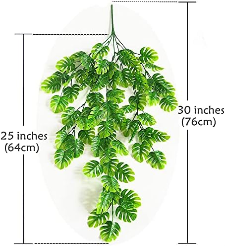 CATTREE Artificial Monstera Vines 2 Pack for Home Decor