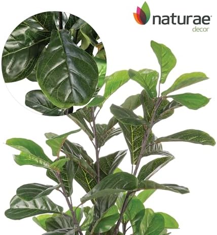 Naturae Decor Fiddle Leaf Tree Artificial Plant 47 in High