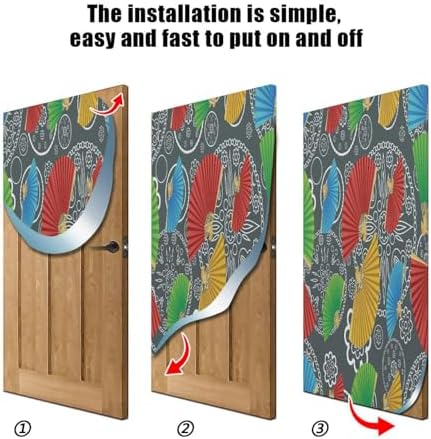 Susiyo Retro Colorful Door Fan Halloween Decoration