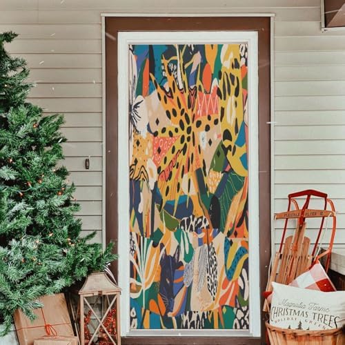 Susiyo Paintings Halloween Door Decoration Door Cover 32x79 in