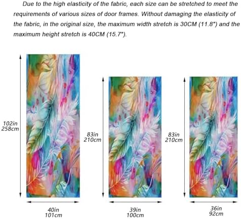 Susiyo Feathers of Birds Halloween Door Cover 32x79in
