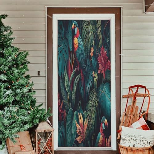 Susiyo Lush Vegetation Halloween Door Cover 32x79 In