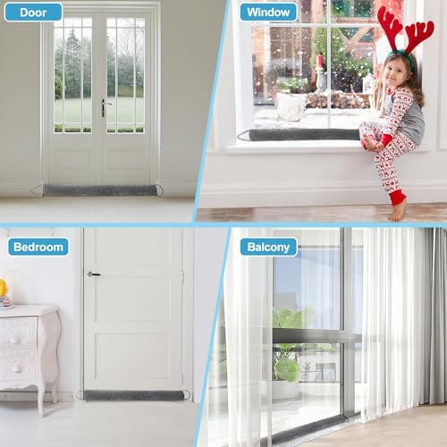 KingBaas Door Sweep Weather Stripping 36 Inch Cold Air Blocker