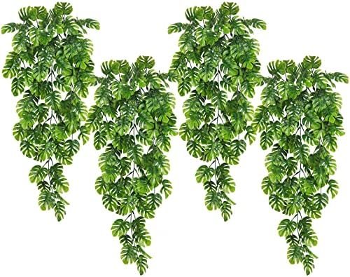 RECUTMS Artificial Hanging Plants 4Pcs Set