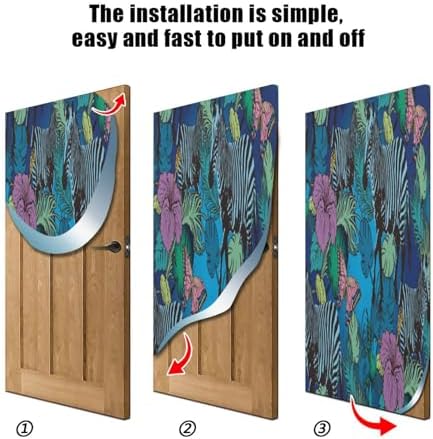 Susiyo Dark Green Zebra Halloween Door Cover