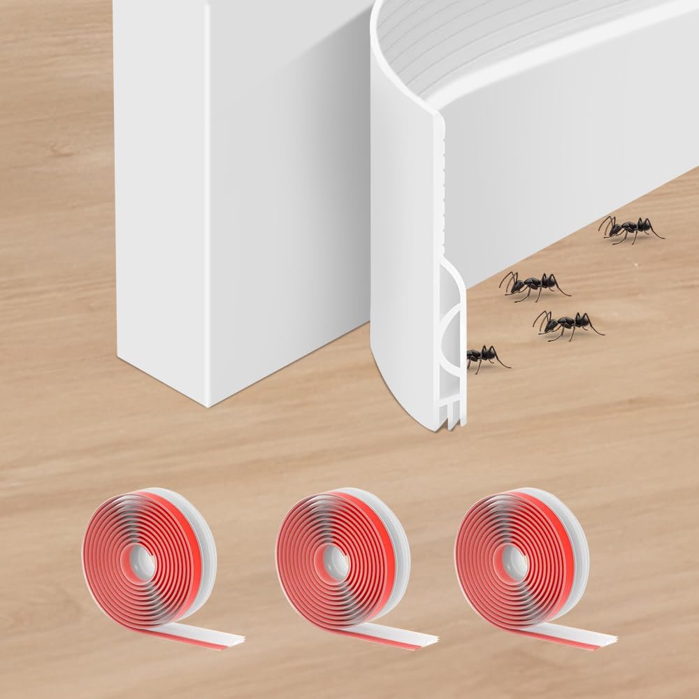 3 Pack Door Draft Stopper Weather Stripping Seal