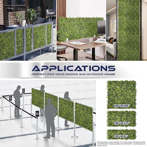 18 x 12 Artificial Double Sided Plant Panel with Hard Back