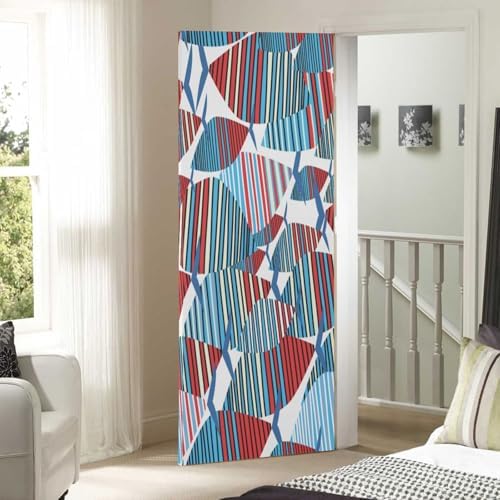 Susiyo Colorful Geometric Fish Halloween Door Cover