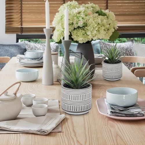 Derekey Artificial Plants Indoor Fake Plants in Pots