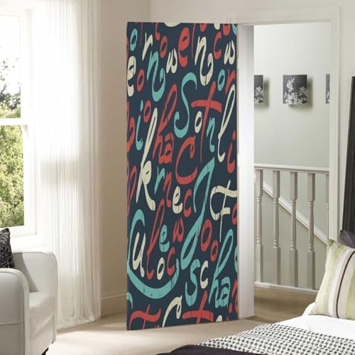 Susiyo Colorful Letters Halloween Door Cover