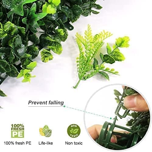 Kameiou 16x24 Inch Artificial Green Wall Panel with Privacy Fence Decor