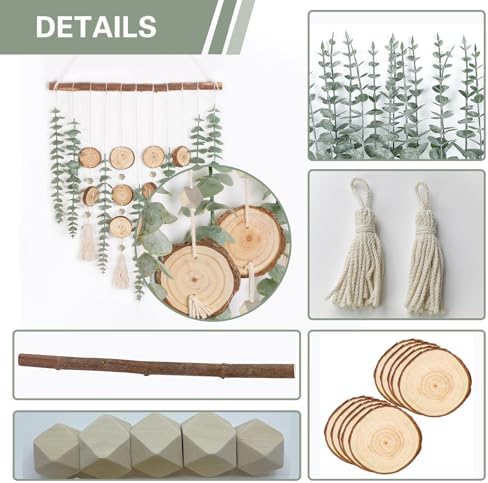 JoyHuaTrade Artificial Eucalyptus Wall Decor