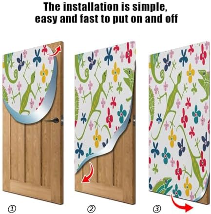 Susiyo Leaves Reptiles Halloween Door Cover