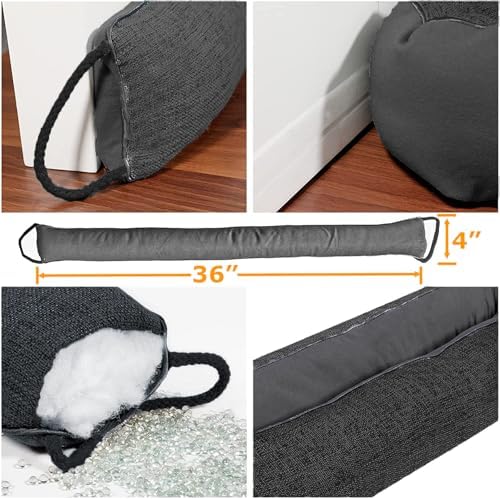 36 Inch Heavy Duty Door Draft Stopper for Bottom of Door