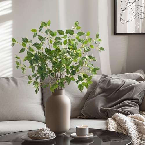 Uqueeten Eucalyptus Stems Artificial Plants 32 Inch 6PCS