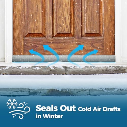 Door Draft Stopper 36 Inch Adjustable 30-36 Soundproof Seal