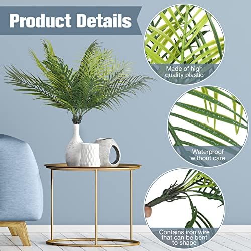 Faux Palm Leaves Artificial Plants for Home Decor