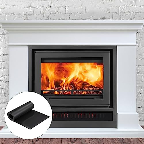 YOKIVE 2 Pcs Magnetic Fireplace Draft Stopper Black 36x4