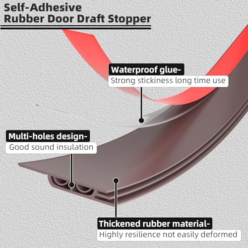 ESUFEIR 78 Inch Under Door Draft Stopper