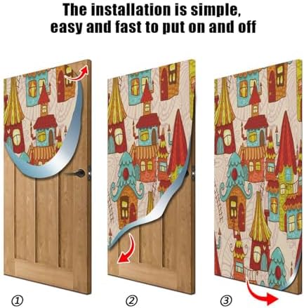 Susiyo Halloween Door Cover 32x79 in