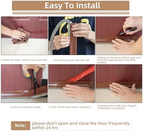 39 Inch Rubber Door Sweep Bottom Black