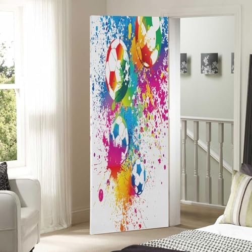 Susiyo Colorful Football Halloween Door Cover