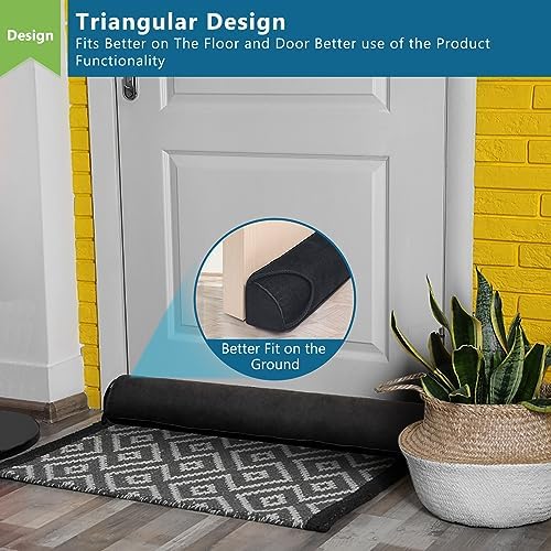 Anze Door Draft Stopper 32 Inch Weighted Triangle